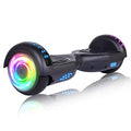 Black SISIGAD Kids Self Balancing Scooter with Bluetooth Speaker & 6.5" Lights