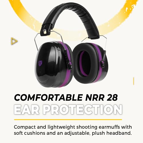 TradeSmart Shooting Ear & Eye Protection Kit - Clear + Tint Purple Variation