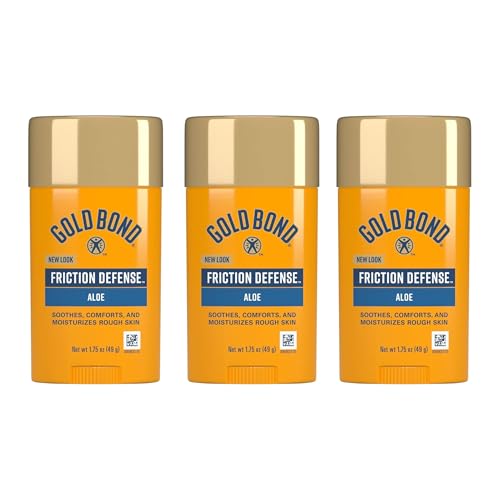 Gold Bond Friction Defense Stick 1.75 oz. Pack of 3 - Anti-Chafing Balm for Skin Relief