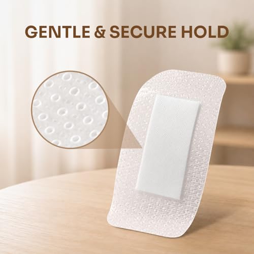 Sensitive Skin Silicone Bandages 2x4 Inches, 20 Count - First Aid Wound Dressings