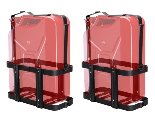Racewill 2 Pack Black Lockable 5 Gallon Jerry Can Mounting Holders for Gas Cans