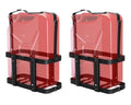 Racewill 2 Pack Black Lockable 5 Gallon Jerry Can Mounting Holders for Gas Cans