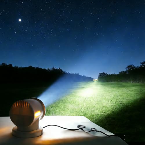 Search Light White - Wireless 60W LED Spotlight for Truck Boat Marine with Magnetic & Bracket Mounting