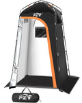 Large Portable Shower Tent with Mesh Windows & Waterproof Fabric for Camping & Outdoor Use