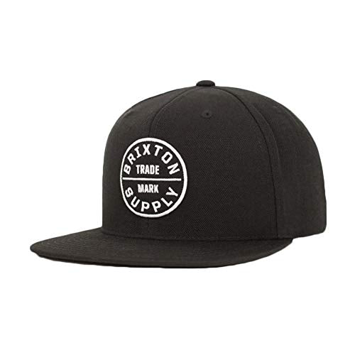 Brixton Oath III Snapback Hat - One Size, All Black