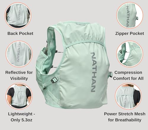 Women's Hydration Vest Large-X-Large - Mesh Breathable Running Pack with Flasks