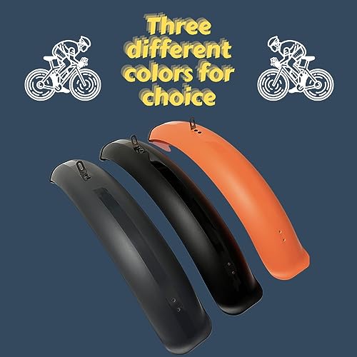 Fat Bike Fender Set for 20-26 Inch Mountain and E-Bikes - Front and Rear Full Coverage
