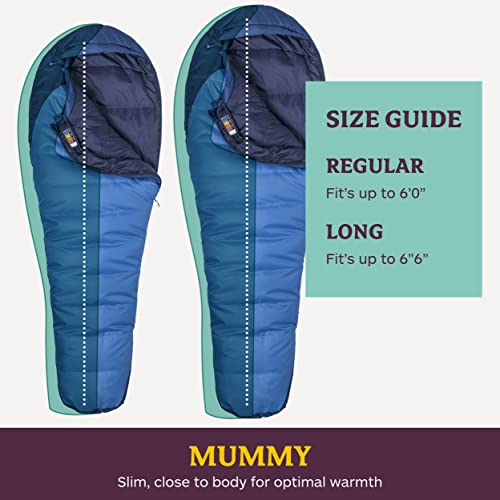 Marmot Trestles 15 Sleeping Bag - Cobalt Blue/Blue Night, Men's, Regular, Left Zip
