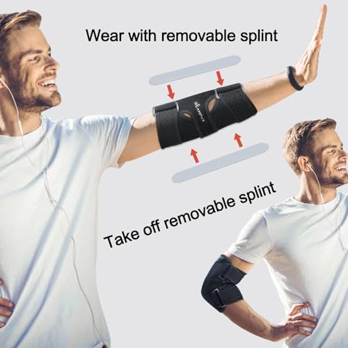 Cubital Tunnel Elbow Brace Ulnar Nerve Support Small Black - Night & Sports Support