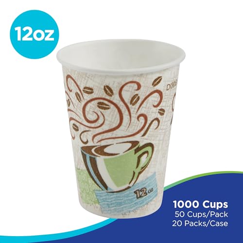 Georgia-Pacific Dixie PerfecTouch 12 oz Insulated Paper Coffee Cups, 1000 Pack