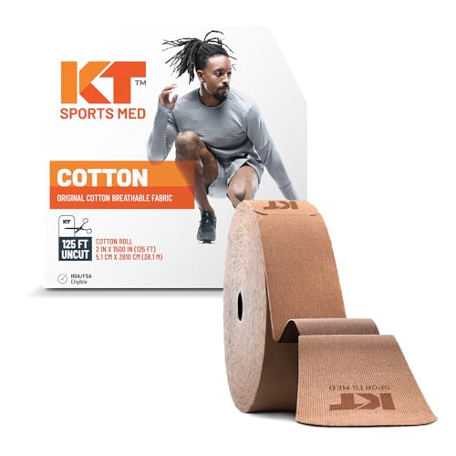 Beige KT Tape Original Cotton Elastic Kinesiology Athletic Tape 125 ft Roll