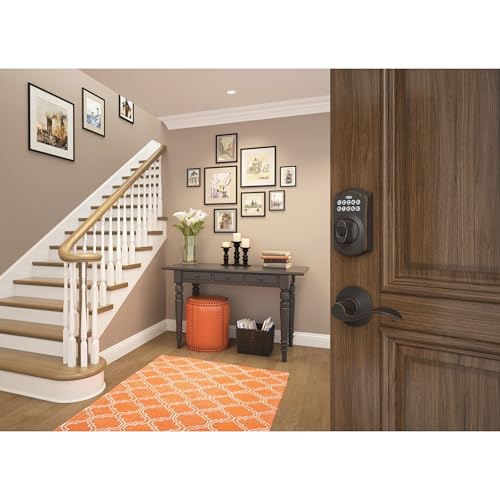Aged Bronze Camelot Touch Deadbolt - Keyless Entry, Secure Smart Lock
