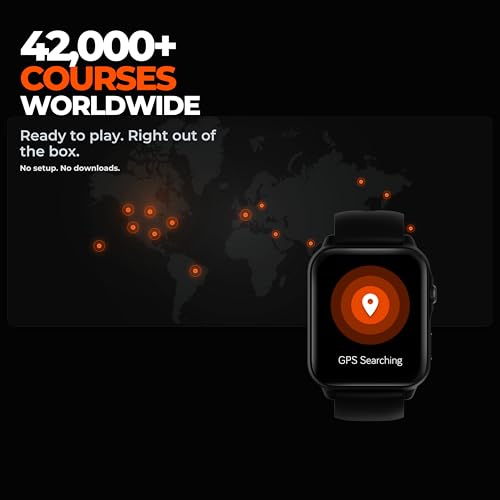 NAVO W1 Golf GPS Watch with Front, Middle & Back Distances, Hazard Tracking, No Subscription