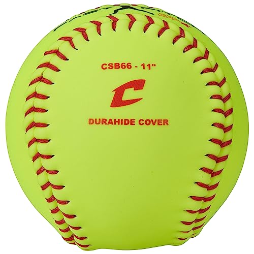 Softball Practice Balls 18-Pack with Durable Cover and Padded Seat Bucket