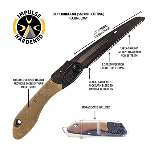 Silky Pocketboy Folding Saw 170mm Outback Edition - Handheld Pruning & Camping Tool