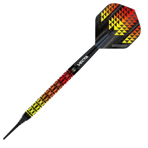 Winmau Firestorm 20 Soft Tip Darts - 90% Tungsten, Slim Precision, Includes Flights & Shafts