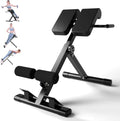 Sirhome Black Adjustable Roman Chair for Back and Core Workout