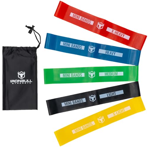 Resistance Bands Set of 5 Colored Latex Loop Exercise & Physical Therapy Bands