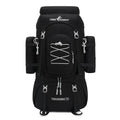 Waterproof Hiking Backpack 70L with Rain Cover for Camping & Climbing - Black