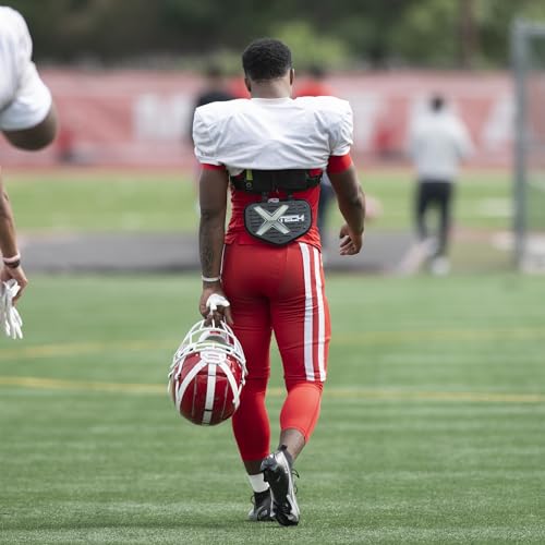 Football Back Plate - Vented 5-Sided Protective Gear for Adult & High School Players - Standard / Skill Size