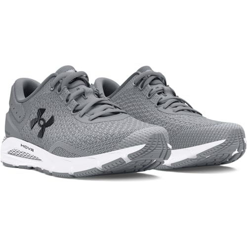 Under Armour Men's HOVR Intake 6 Running Shoes - Steel/Black, Size 8