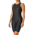 TYR Women's Solid Fusion 2 Open Back Swimsuit Black 28 / Competition-Approved