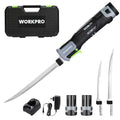 WORKPRO Cordless Electric Fish Fillet Knife with 8 & 10-Inch Blades, Rechargeable