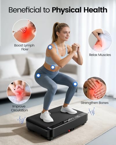 Full Body Vibration Plate Exercise Machine for Fat Loss & Lymphatic Drainage