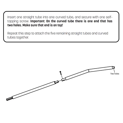 Skywalker Trampolines Single Enclosure Pole Set - Galvanized Replacement for Models 4201, 4202, 5075 - Weather-Resistant Steel, Includes Foam - Variation of THIS Listing