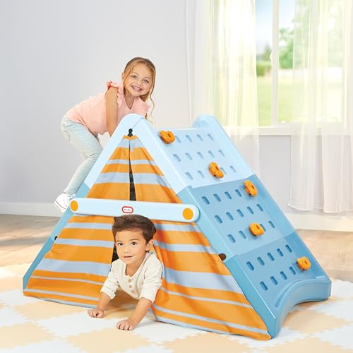 Little Tikes Kids Climbing Wall and Tent Playset - Indoor & Outdoor Active Play for Ages 3+