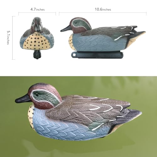Durable Floatable Mallard Duck Decoy for Hunting and Garden Decor - 1 Pack