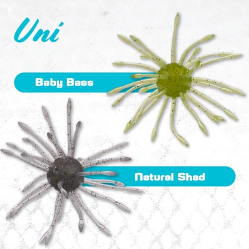 Yamamoto Uni Finesse Soft Plastic Bait - Green Pumpkin/Purple Green, 1 Pack