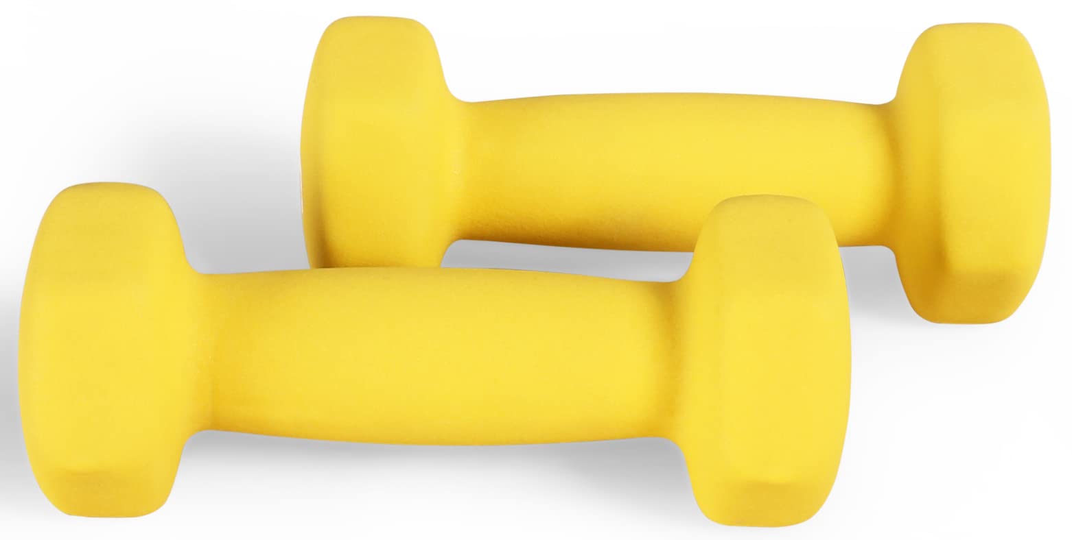 Fitvids Neoprene Dumbbell Hand Weights – Anti-Slip – 12-Pound, Pair – 12-Pound, Pair