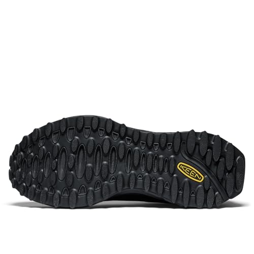 KEEN Men's Jasper Zionic Suede Hiking & Climbing Shoes - Black/Alloy 10.5