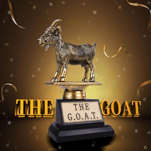 6-Inch G.O.A.T Trophy - Funny Recognition Award for Sports, Teachers, Bosses
