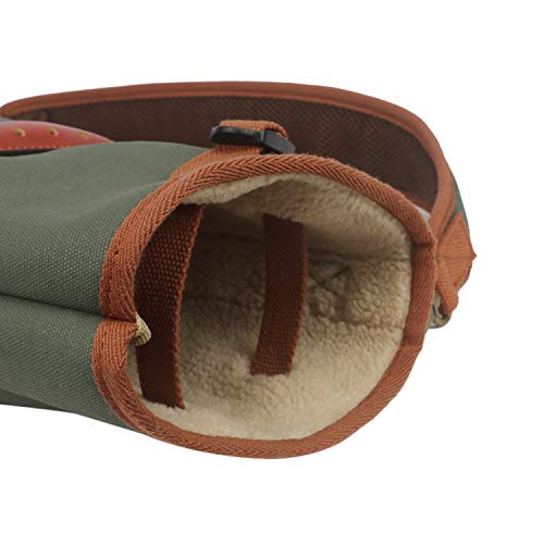 TOURBON Lightweight Canvas Golf Club Carry Bag - Green, Compact & Easy to Carry