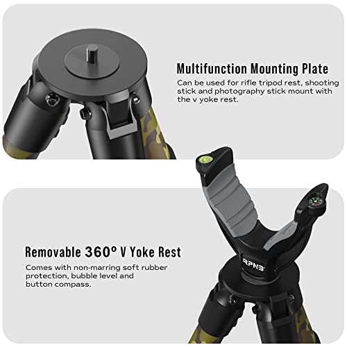 Camouflage Shooting Tripod for Rifles - Hunting & Range Accessories