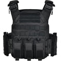 GFIRE Elite Black Tactical Vest with Quick Release, Adjustable Breathable Training Vest
