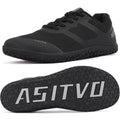 ASITVO Men's Wide Barefoot Zero Drop Cross Trainer Sneakers 14 Black