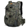 Forest Camo Hunting Backpack 40L with Rain Cover for Bow Rifle Gun - Large Capacity Tactical Day Pack