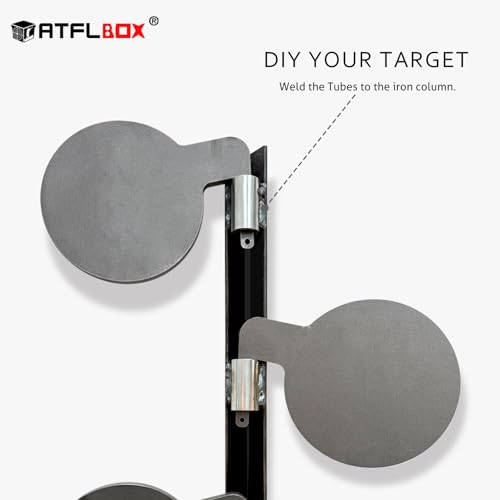 Steel Dueling Tree Targets Set - AR500 3/8 Inch Thick Shooting Targets for Training and Competition