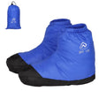 Down Booties Waterproof Warm Socks for Men Women - Blue / Medium