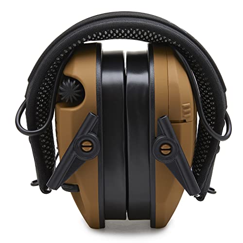 Electronic Muff with Noise Cancellation - Battle Brown, One Size