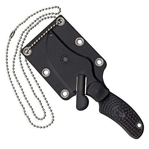 Spyderco Ark Fixed Blade Knife PlainEdge Combat-Designed Compact Utility