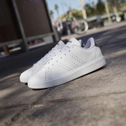 Adidas Women's Advantage 2.0 White Shadow Navy Size 7.5 Casual Sneakers