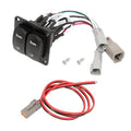 12V/24V Waterproof Marine Trim Tab Switch Kit Double Rocker Control Panel
