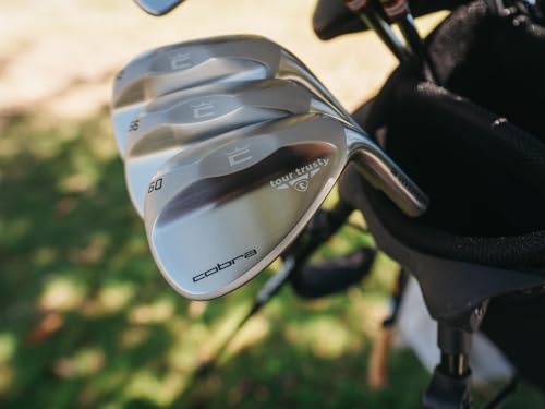 Cobra Tour Trusty Golf Wedge Set 3 Pack 52/56/60 Degrees for Precision Spin