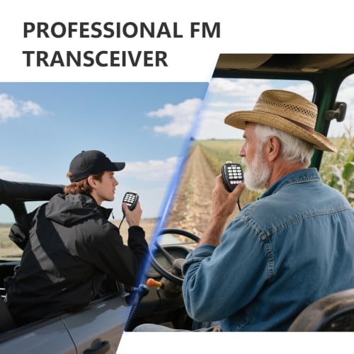Dual Band GMRS Mobile Radio KT-8900D with 200 Channels, 25W Power - Off-Road & Vehicle Use