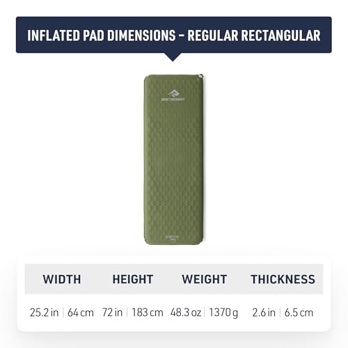 Sea to Summit Camp Plus SI Rectangular Sleeping Mat 72 x 25.2 in - 4-Season Insulated Foam Pad