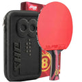 DHS Red Hurricane 3 High Spin & Speed Ping Pong Paddle 3 15/16" Flared Handle